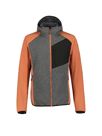 ICEPEAK | Giacca in pile da uomo per escursioni Danfort con cappuccio | orange